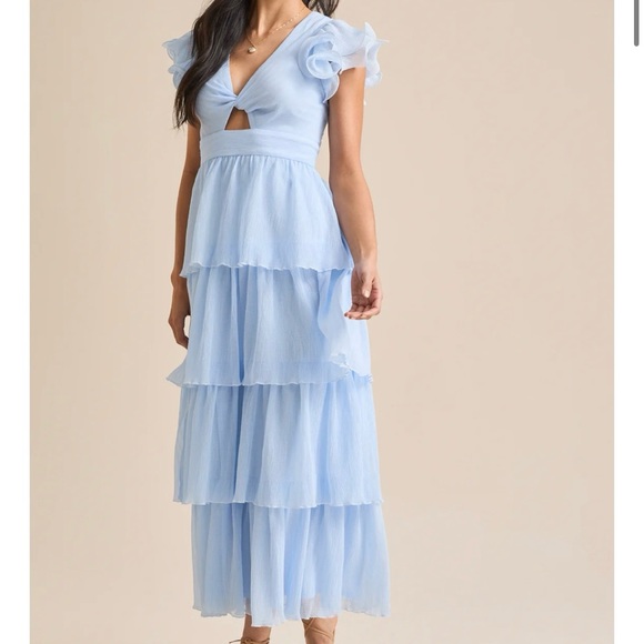 Altar'd State Dresses & Skirts - NEW Altar’d State Blue Maxi Dress Size Medium NWT